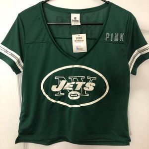 New York Jets VS PINK Crop Jersey